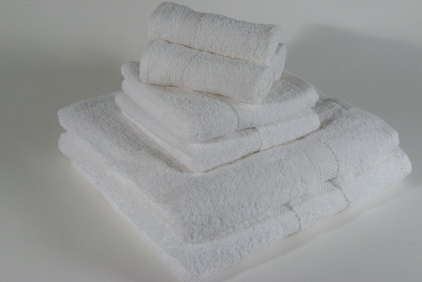 Luxury Cotton Terry Towels, WHITE