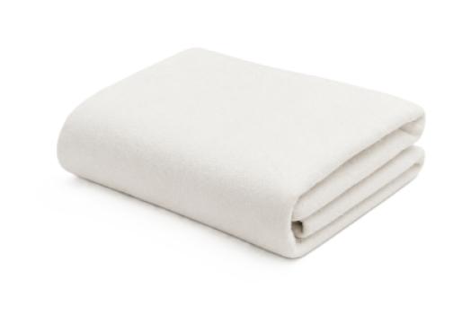 BABY FLANNEL BLANKET - WHITE - 36
