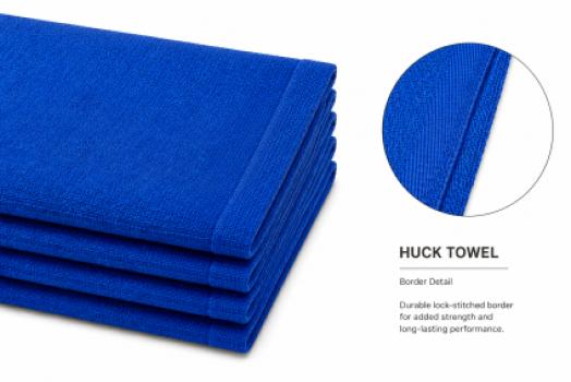 HUCK TOWEL - ROYAL BLUE - 18