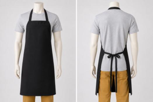 BIB APRON - BLACK - 30