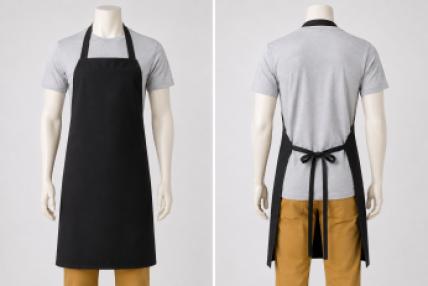 BIB APRON - BLACK - 30
