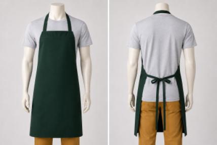 100% SPUN POLY BIB APRON - 30