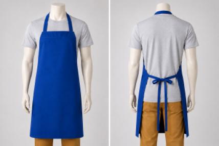 BIB APRON - ROYAL BLUE - 30
