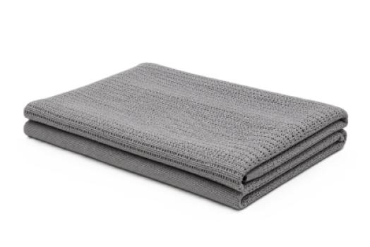 THERMAL WEAVE BLANKET - GREY - 72