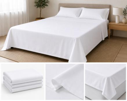FLAT SHEET - WHITE -  KING - 110