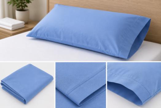 PILLOW CASES - WOVEN - MEDIUM BLUE -  21